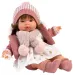 Llorens: Lola 38cm-es síró baba cumival kötött sapkában