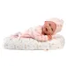Llorens: Mimi 42cm-es mosolygós baba cumival és babafészekkel
