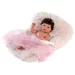 Llorens: Nica 40cm-es baba szőrös szürke párnával