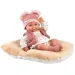 Llorens: Nica újszülött lány baba puha párnával 38cm