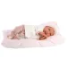 Llorens: Reborn limitált kiadású élethű újszülött baba párnával 42cm-es