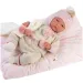 Llorens: Reborn limitált kiadású élethű újszülött baba bojtos ruhával 42cm-es