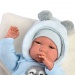Llorens: Reborn limitált kiadású élethű újszülött baba lajháros kötött ruhában 42cm-es