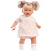 Llorens: Roberta 33cm-es síró baba cumival virágos ruhában