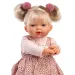 Llorens: Roberta 33cm-es síró baba cumival pöttyös ruhában