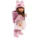 Llorens: Sara 35cm-es baba rózsaszín virágos szoknyában