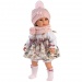 Llorens: Tina 40cm-es kislány baba virágmintás ruhában