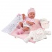 Llorens: Tina 43cm-es kislány baba pelenkázóval