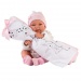 Llorens: Tina 43cm-es kislány baba pelenkázóval