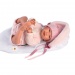 Llorens: Tina 44cm-es síró baba mintás pólyával