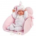 Llorens: Tina 44cm-es síró baba rózsaszín pólyában