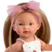 Llorens: Valeria 28cm-es baba mintás szoknyában