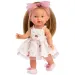 Llorens: Valeria 28cm-es baba mintás szoknyában