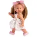 Llorens: Valeria 28cm-es baba mintás szoknyában