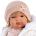 Llorens: Lola síró baba kardigánban 38cm-es