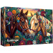 Flamingo by puzzle Lovak virágokkal díszítve 400db-os puzzle - Trefl