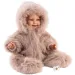 Llorens: Luka 45cm-es mosolygós baba cumival bársony bundában