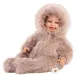 Llorens: Luka 45cm-es mosolygós baba cumival bársony bundában