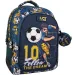 Luna: Must Team Focis lekerekített 3 rekeszes iskolatáska, hátizsák 32x18x43cm