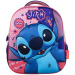 Luna: Must Team 3D Stitch mintás lekerekített ovis hátizsák 26x10x32 cm