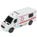 RC Távirányítós mentőautó fény és hang effektekkel 1/24-es méretarány 20cm