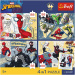 Marvel Pókember - 4 x 88 db-os Premium Plus Kids puzzle - Trefl
