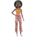 Barbie: Fashionista Retro stílus baba göndör fekete hajjal - Mattel