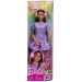 Barbie: Fashionista Barátnők stílusos divatbaba fejhallgatóval lila ruhában – Mattel