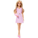 Barbie: Fashionista Barátnők stílusos divatbaba gipszben rózsaszín kockás ruhában – Mattel