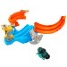 Hot Wheels Monster Trucks: Spiral Shark Smash pályaszett Mega-Wrex kisautóval – Mattel