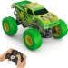 Hot Wheels: Monster Trucks - RC távirányítós sötétben világító Gunkster autó 18cm - Mattel