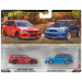 Hot Wheels: Deluxe 2005 Mitsubishi Lancer Evolution IX Wagon és 2004 Subaru Forester STI kisautó 2 db-os csomag 1/64 - Mattel