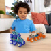 Hot Wheels Monster Truck: Power Smasher hatkerekű vontató szörnyjárgány kisautóval - Mattel