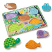 Touch &amp; Feel Erdei állatok fa tapintós kirakó - Melissa &amp; Doug