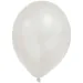 Metallic pasztell fehér lufi – 8 db-os szett