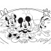 Mickey egér 2 az 1-ben 48db-os puzzle és színező 35x25cm - Lisciani