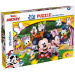 Mickey egér 2 az 1-ben 48db-os puzzle és színező 35x25cm - Lisciani