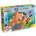 Mickey és barátai 2 az 1-ben 108db-os puzzle és színező 70x50cm - Lisciani