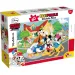 Mickey egér és barátai 2 az 1-ben 60db-os maxi puzzle és színező 70x50cm - Lisciani