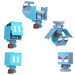 Minecraft: Flippin Figs átalakítható figura – Allay és Vindicator – Mattel