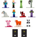 Minecraft nano meglepetés figura többféle 1db - Simba Toys