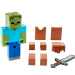 Minecraft: Zombi páncélban karakter figura - Mattel