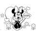 Minnie egér színező szett kiegészítőkkel