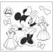 Minnie egér kreatív szett rajzsablonnal 26x24cm