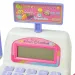 Happy Shopping: Fehér-rózsaszín pénztárgép hanggal és kiegészítőkkel 20x12cm