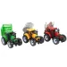 Farmer Truck: Farm traktorok utánfutóval 3 db-os szett 28cm
