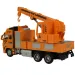 Alloy Car: Lendkerekes csörlődarus teherautó 20cm