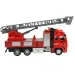 Fire Rescue: Lendkerekes létrás tűzoltóautó fénnyel és hanggal 19cm