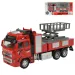 Fire Truck: Lendkerekes emelőkosaras tűzoltóautó fénnyel és hanggal 20cm
