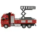 Fire Truck: Lendkerekes emelőkosaras tűzoltóautó fénnyel és hanggal 20cm